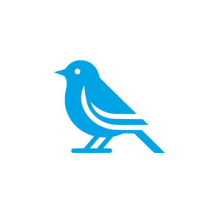 Bird Logo Design #00a3e4