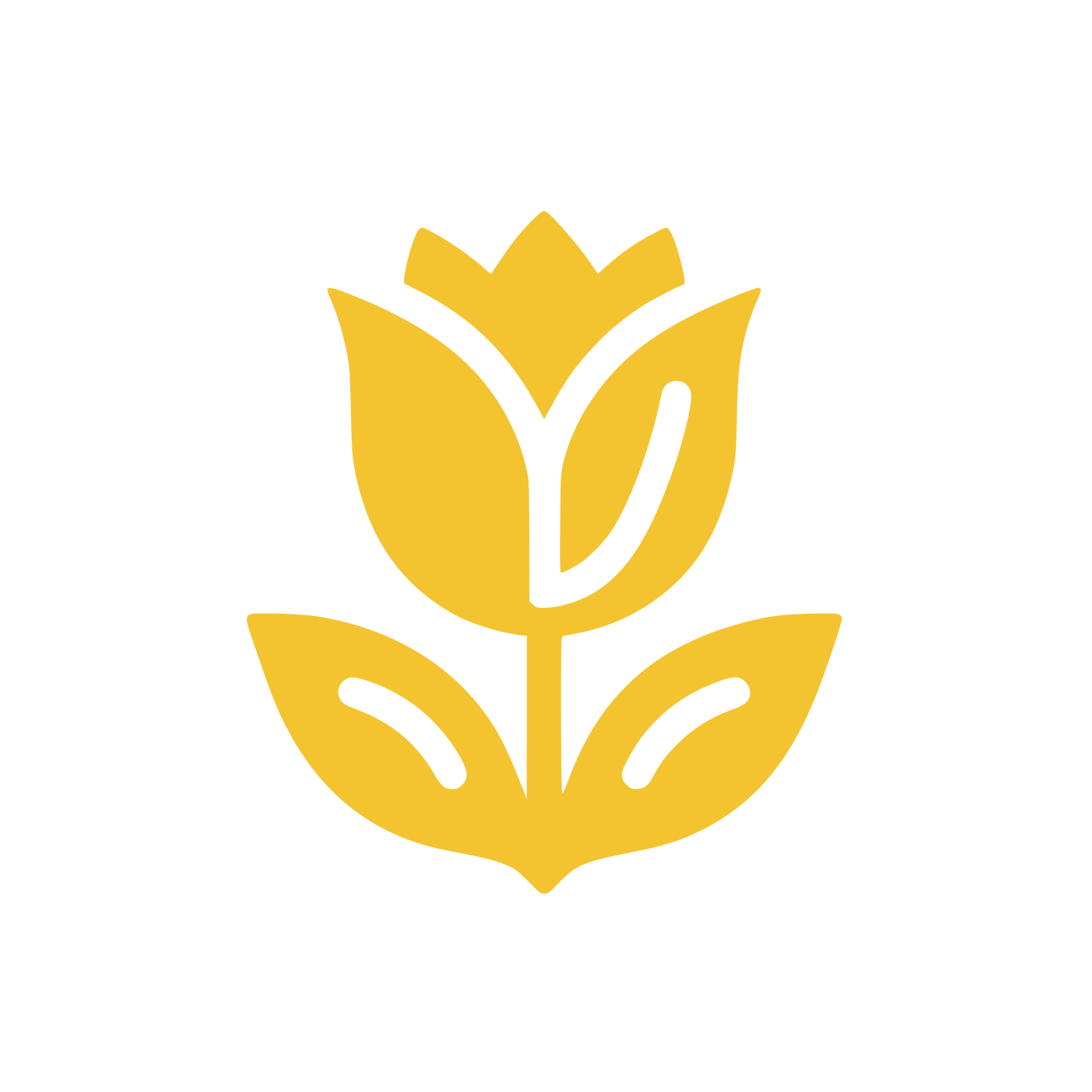 Tulip Flower Logo #F4C430