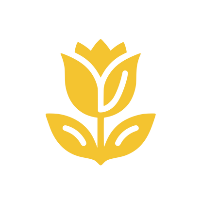 Tulip Flower Logo #F4C430