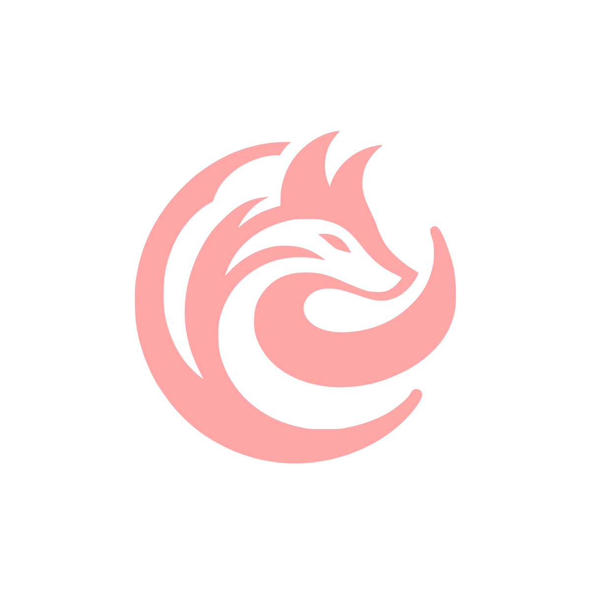 Bold Fox Logo #ffa6a6