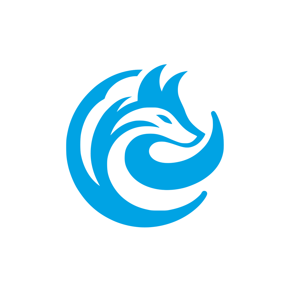 Bold Fox Logo #00a3e4