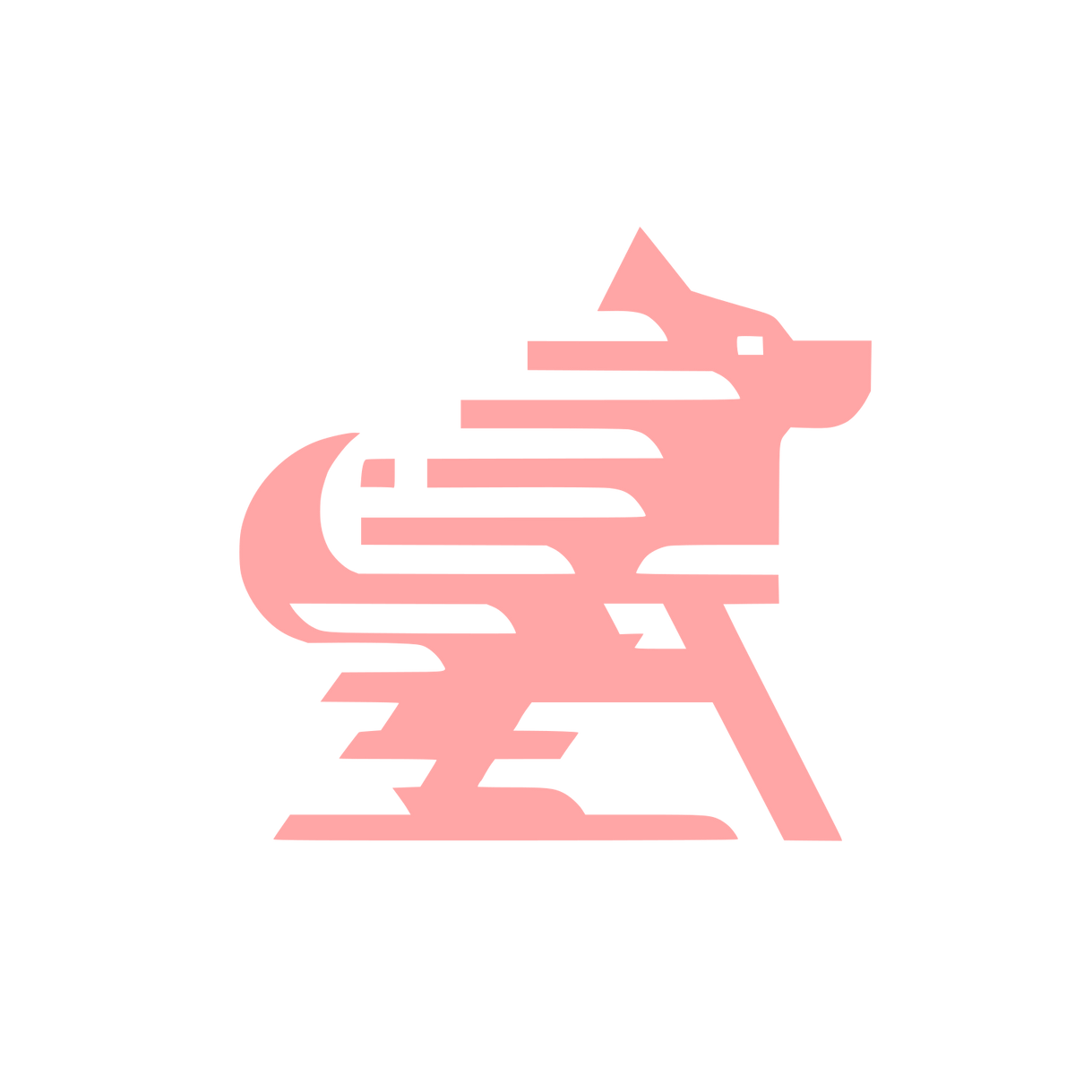 Dog Motion Logo #ffa6a6