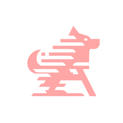 Dog Motion Logo #ffa6a6