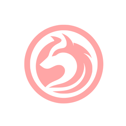 Wolf Emblem Logo #ffa6a6