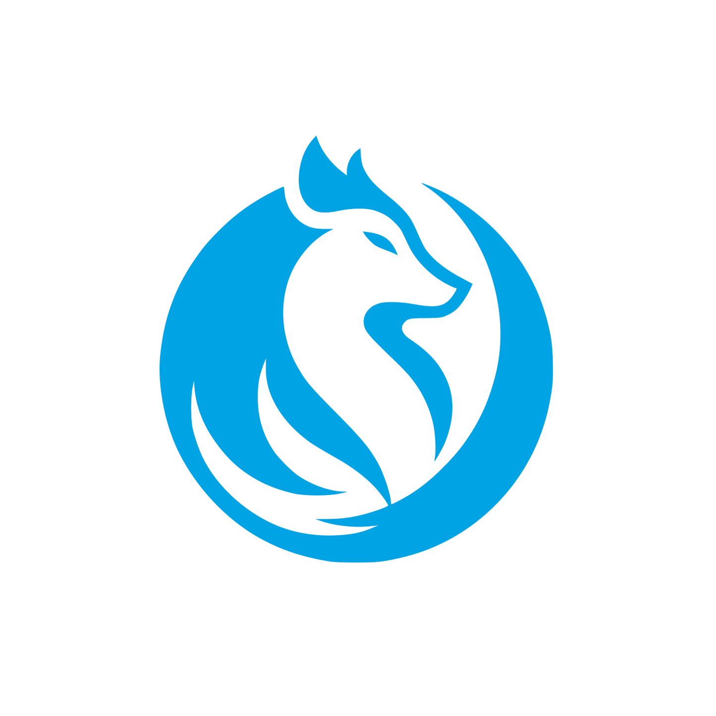 Bold Wolf Logo #00a3e4
