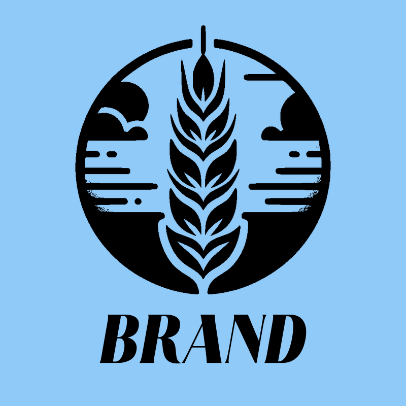 Circular Wheat and Cloud Logo preview