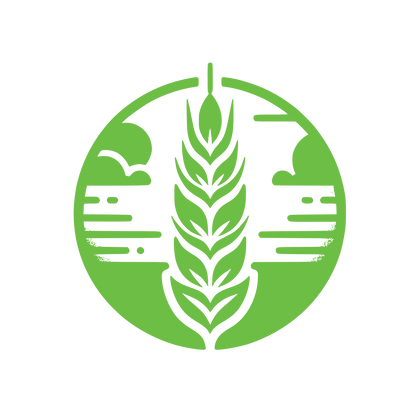 Wheat Ear Circle Logo #6DBE45