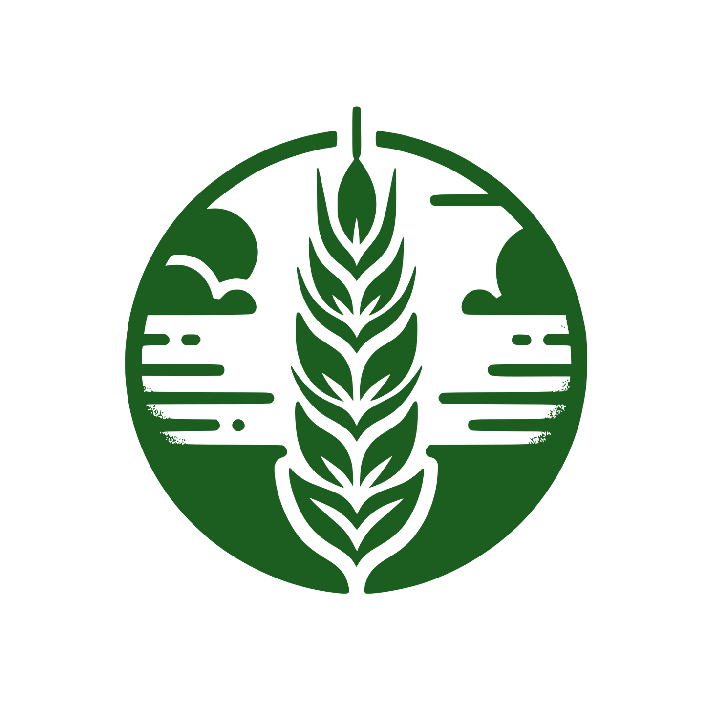 Wheat Ear Circle Logo #1B5E20