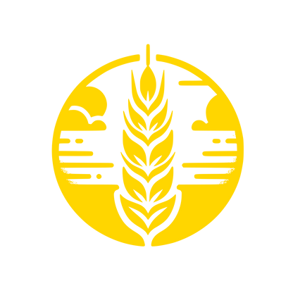 Wheat Ear Circle Logo #FFD600