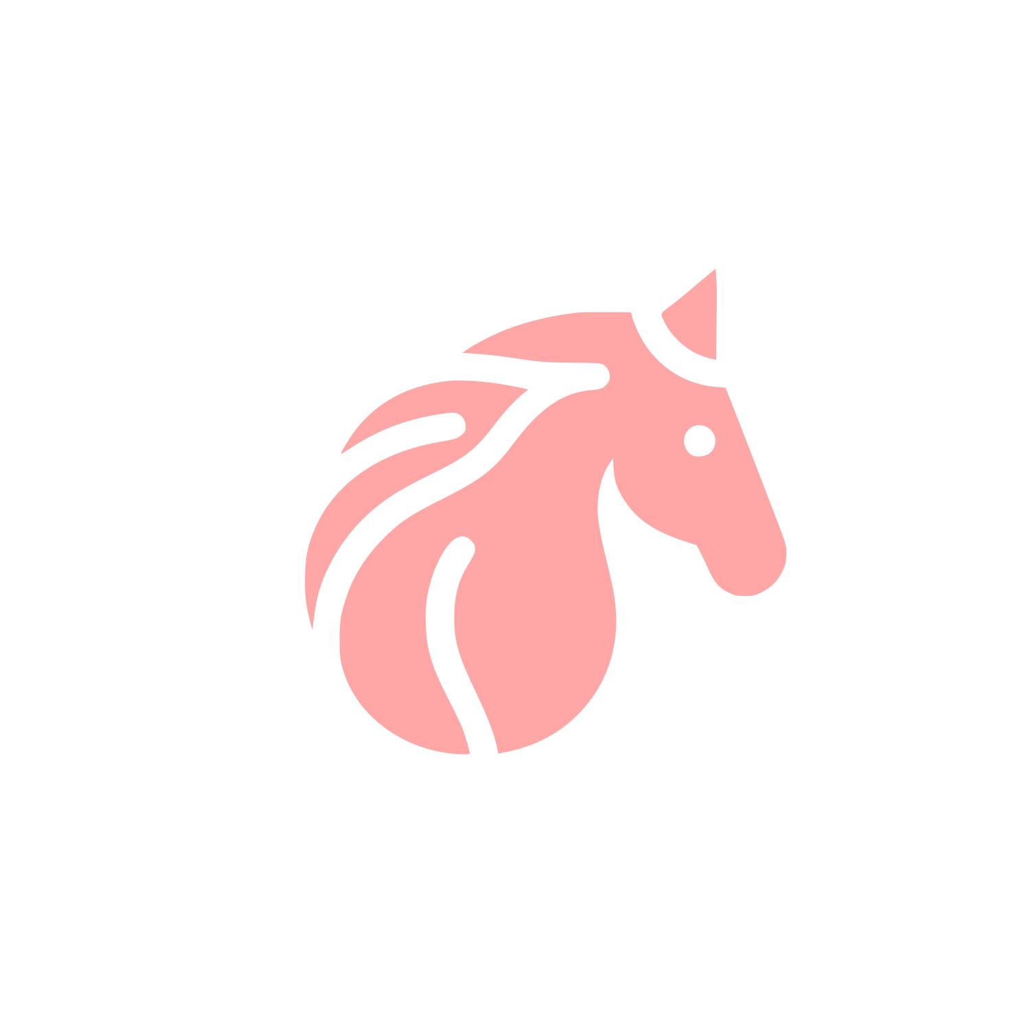 Horse Logo Design #ffa6a6