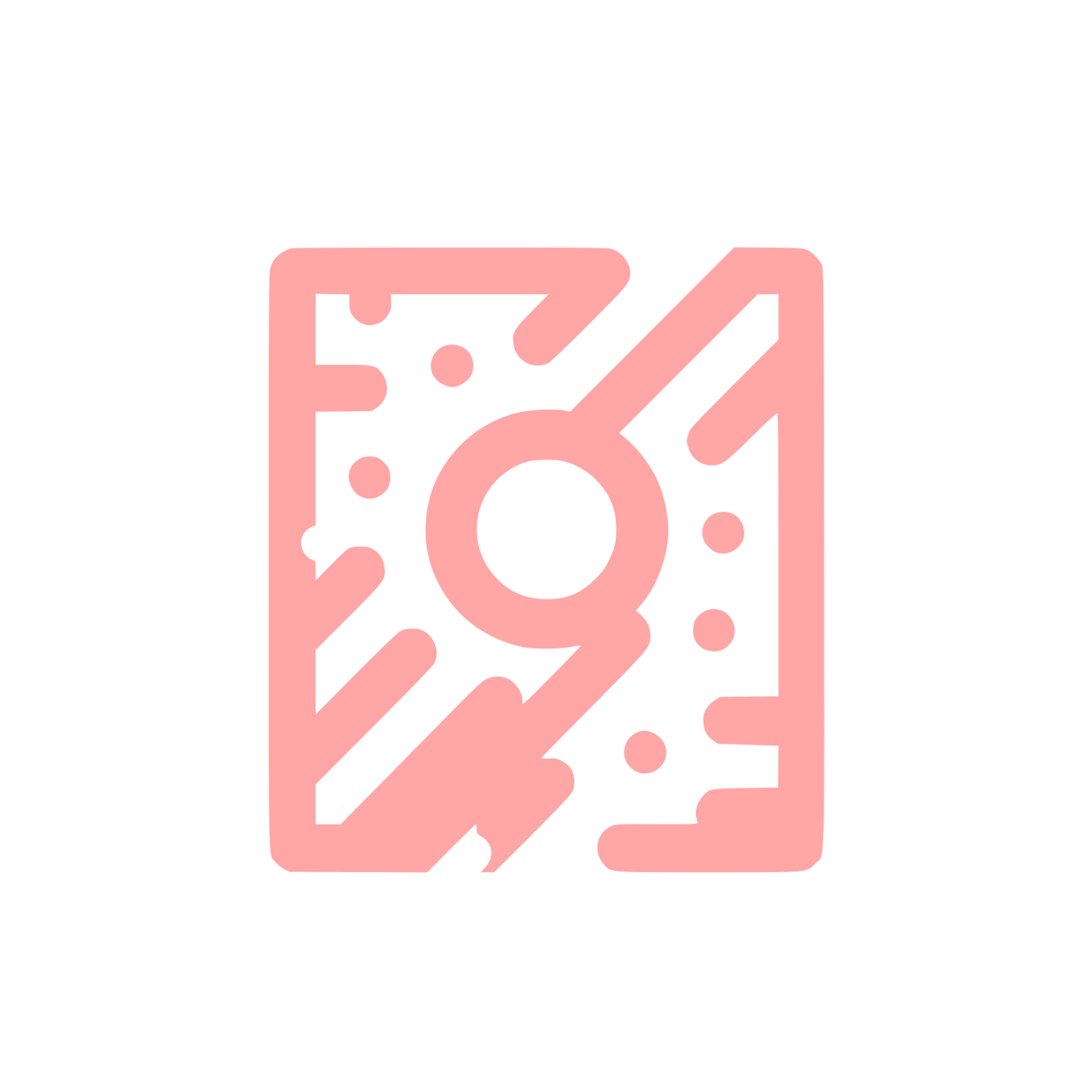 Geometric Shapes Logo #ffa6a6