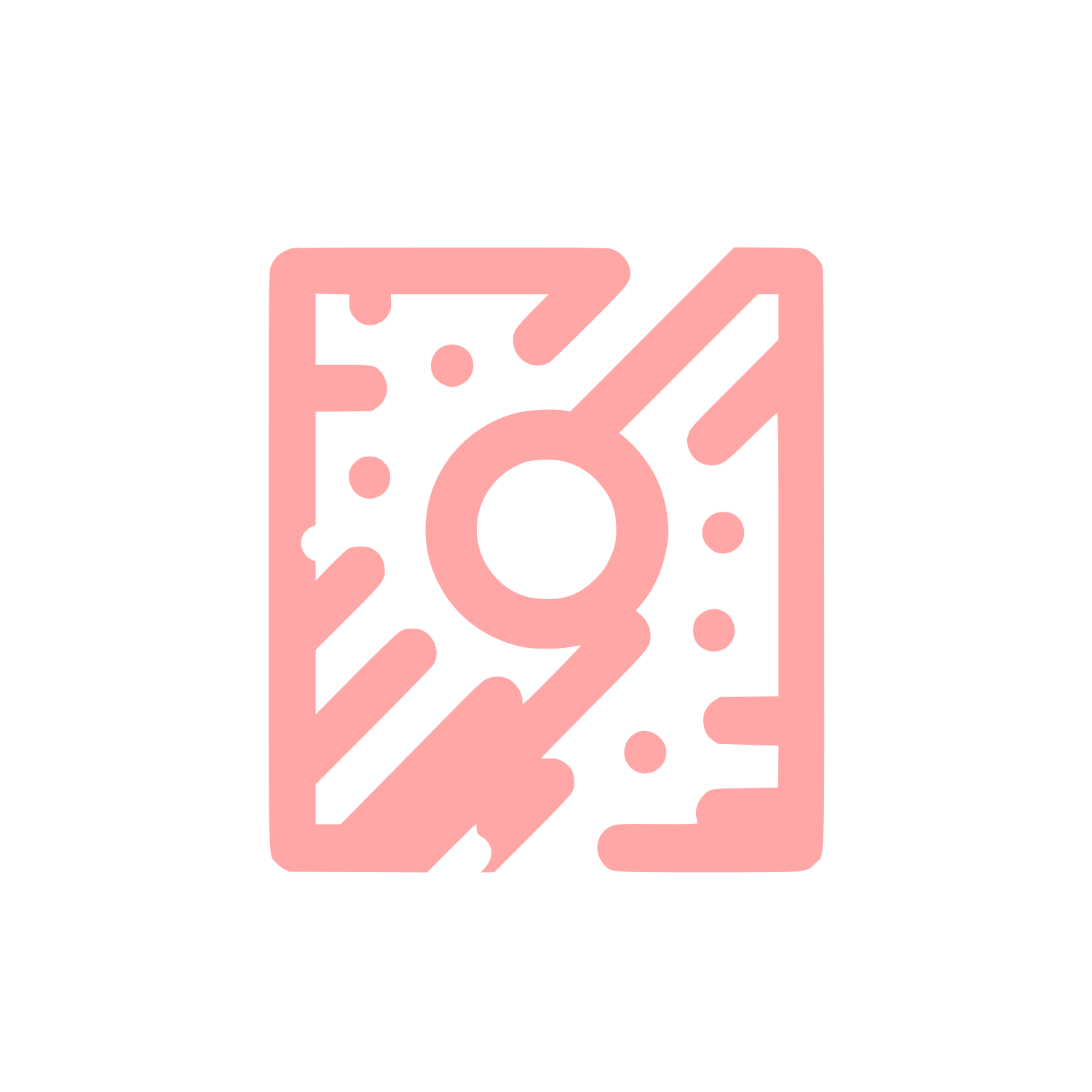 Geometric Shapes Logo #ffa6a6