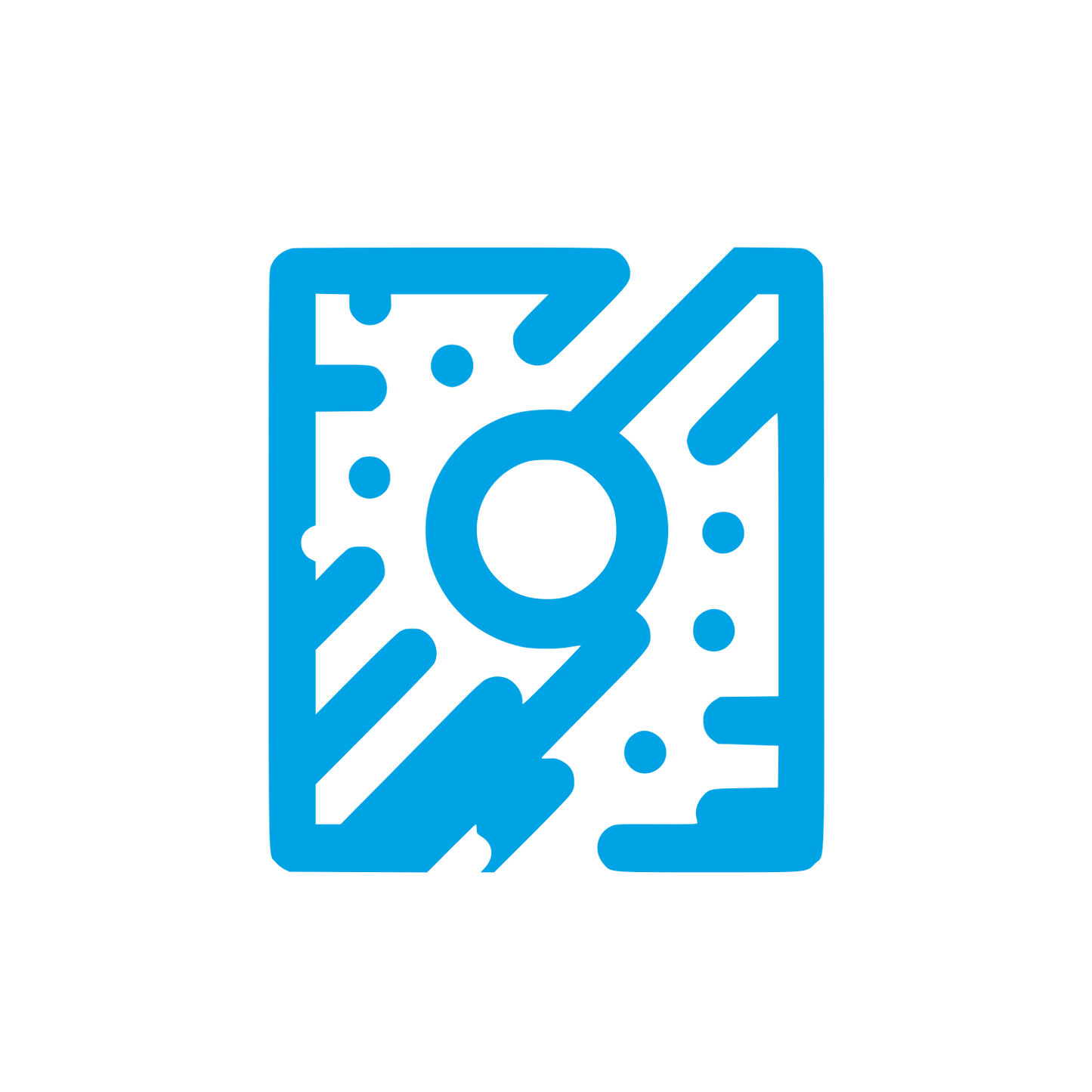 Geometric Shapes Logo #00a3e4