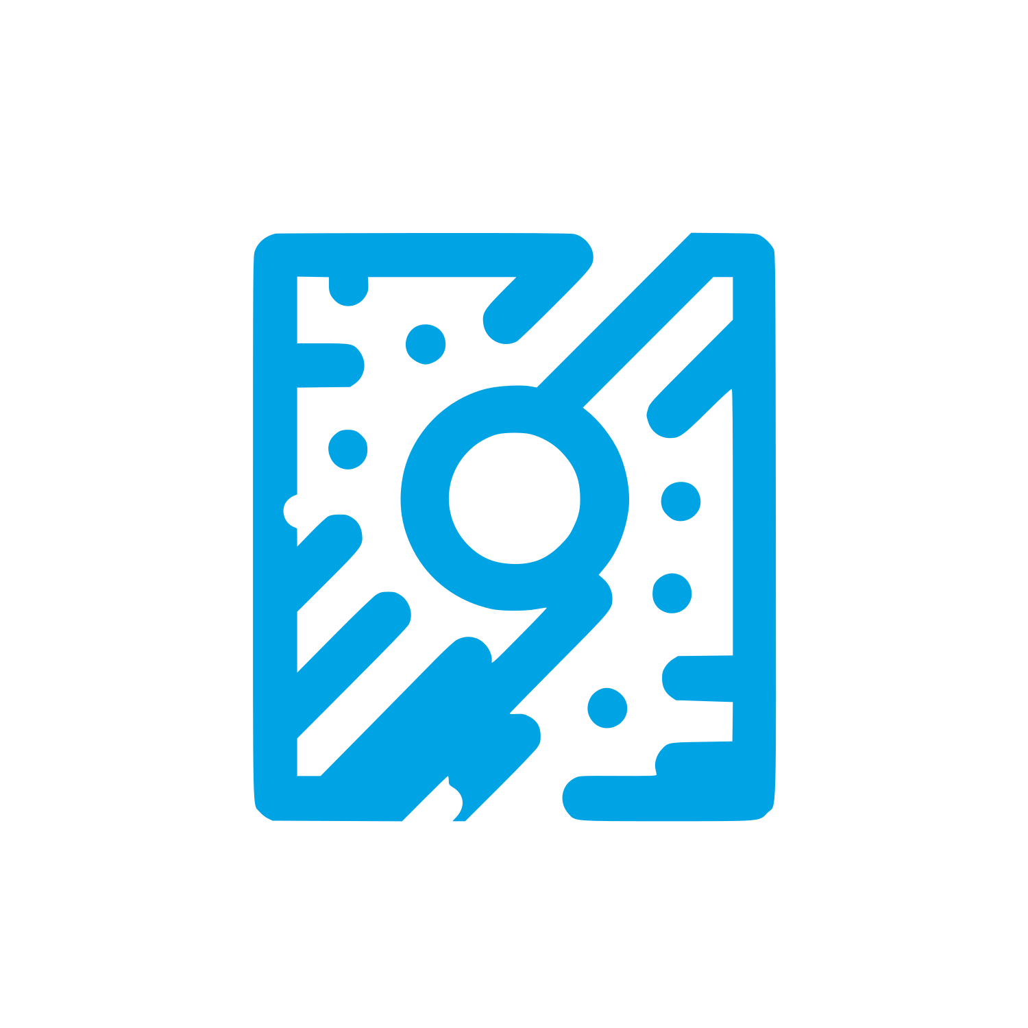 Geometric Shapes Logo #00a3e4