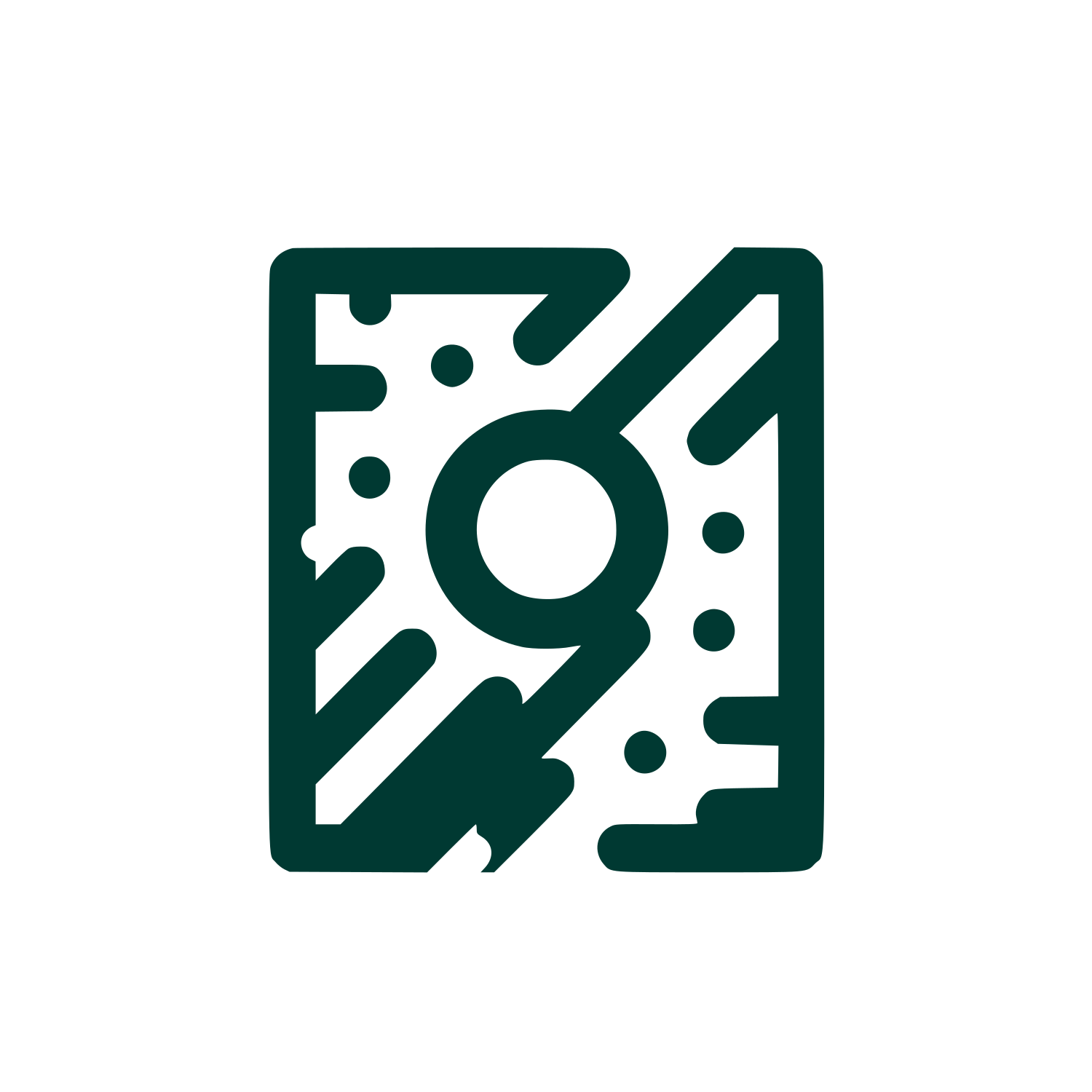Geometric Shapes Logo #003932