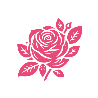 Detailed Rose Blossom Logo #E94976