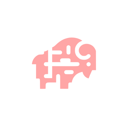Bold Bison Logo #ffa6a6
