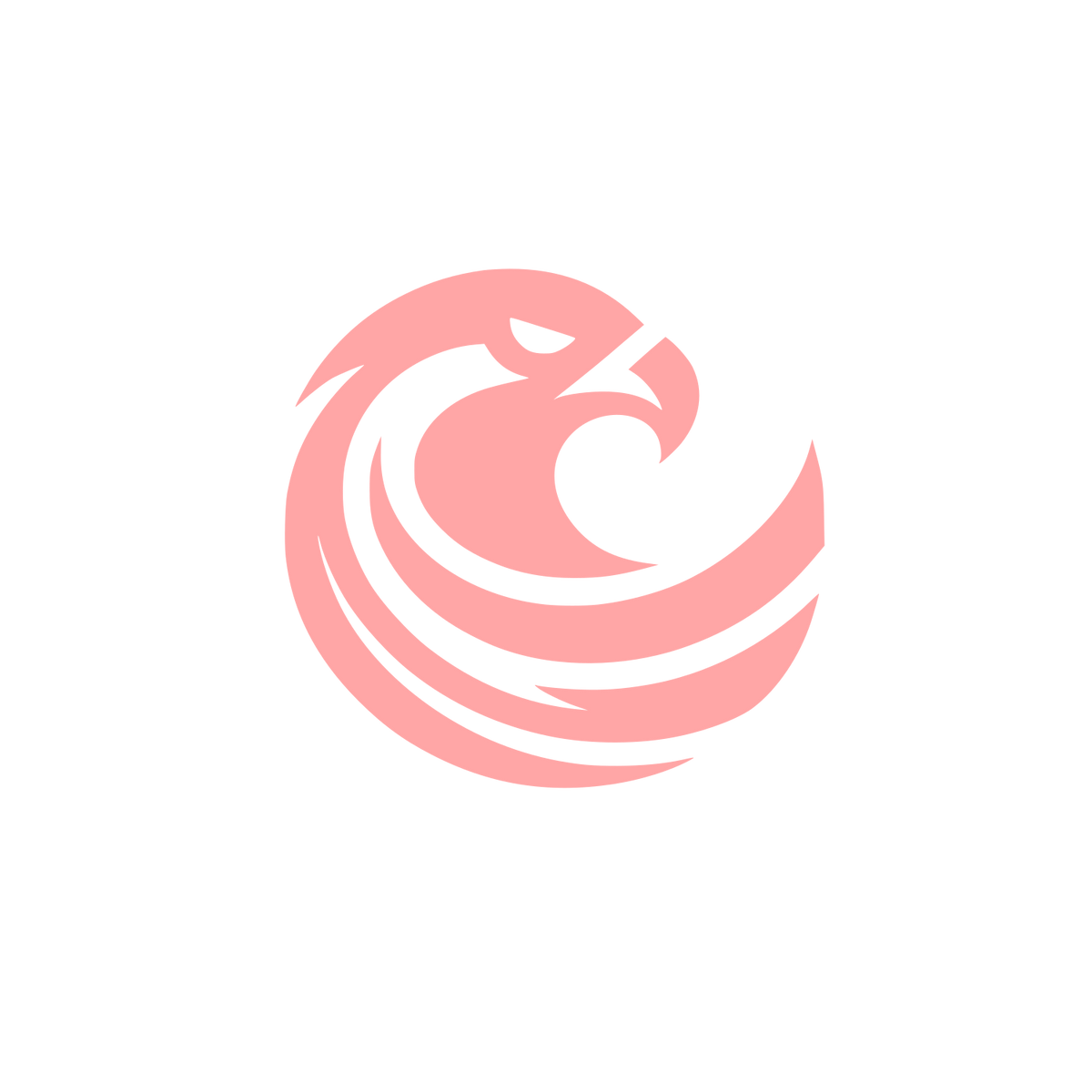 Eagle Logo Design #ffa6a6