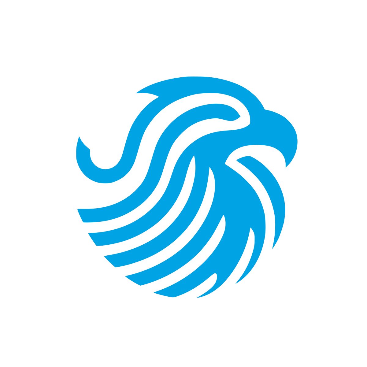 Bold Eagle Logo #00a3e4