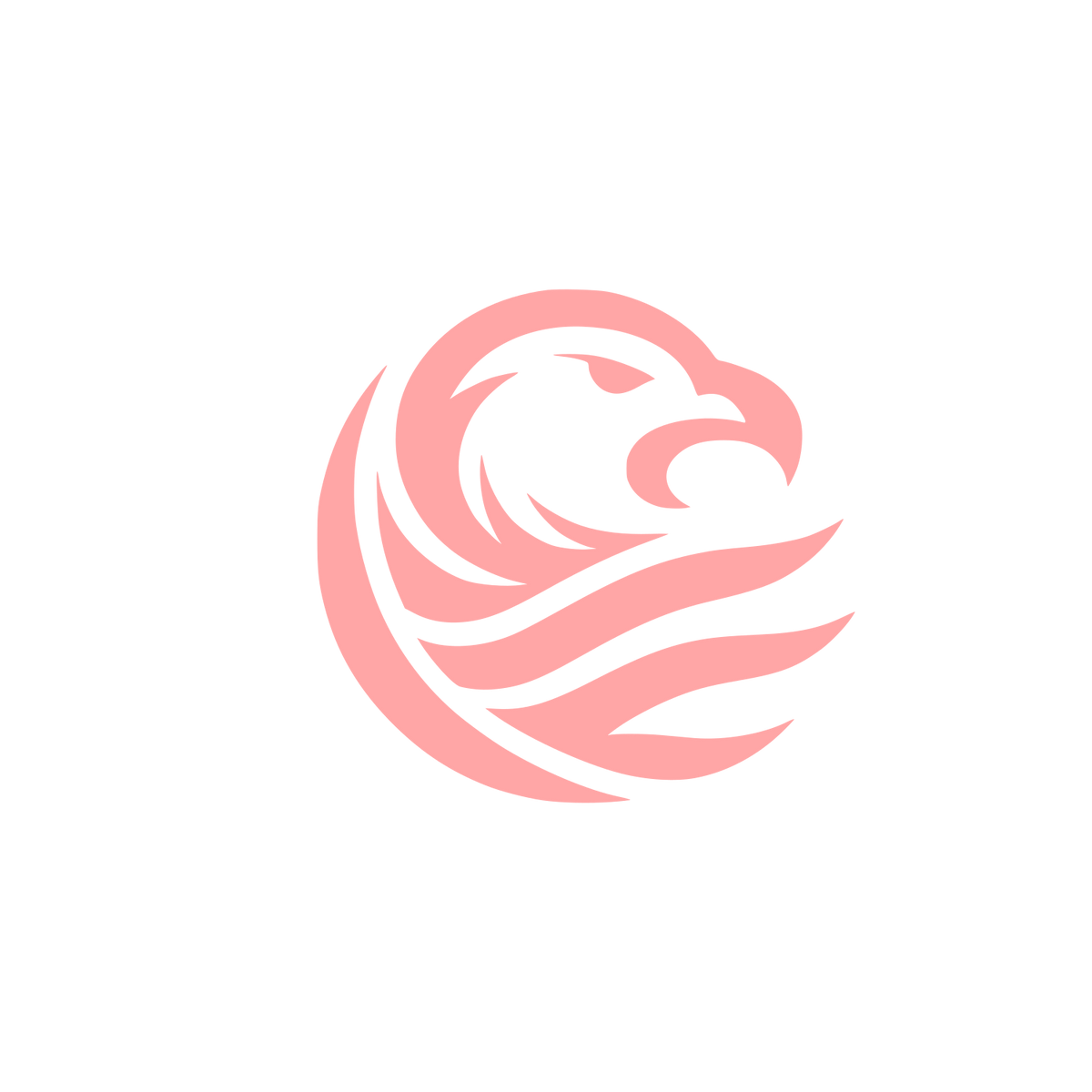 Eagle Logo Design #ffa6a6