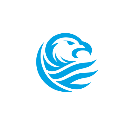 Eagle Logo Design #00a3e4
