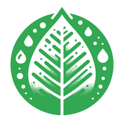 Leaf Water Droplet Logo #32A852