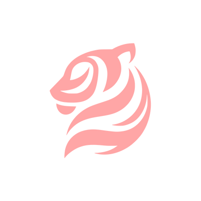 Tiger Head Logo #ffa6a6