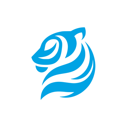 Tiger Head Logo #00a3e4