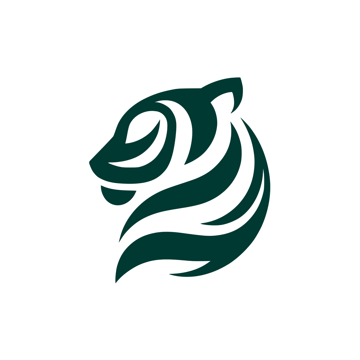 Tiger Head Logo #003932