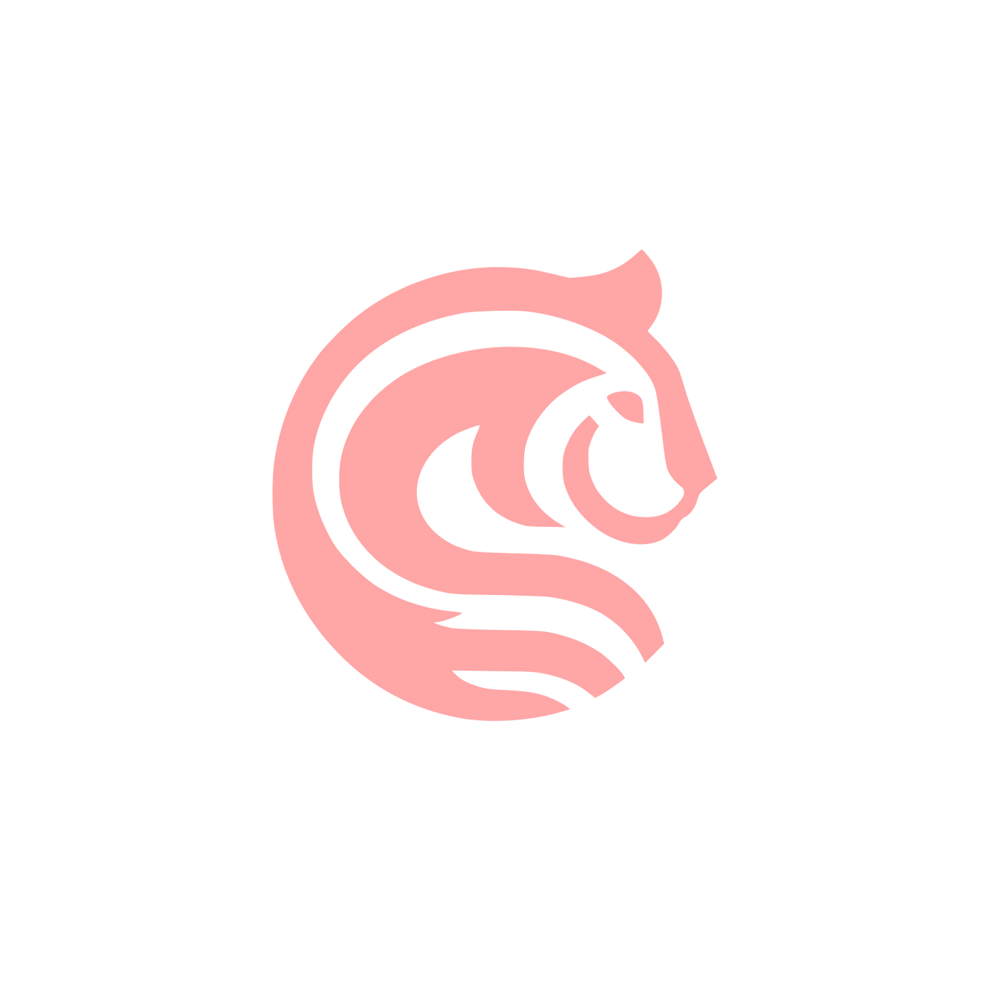 Lion Themed Logo #ffa6a6