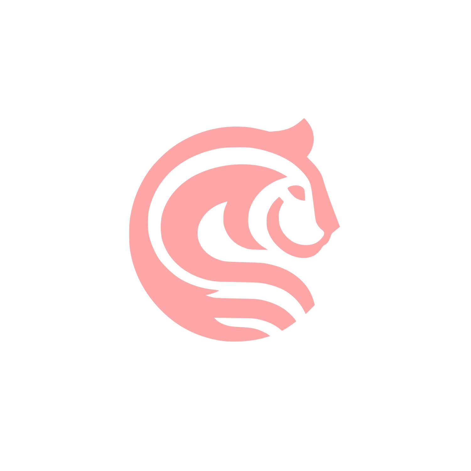 Lion Themed Logo #ffa6a6