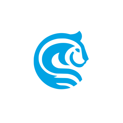 Lion Themed Logo #00a3e4