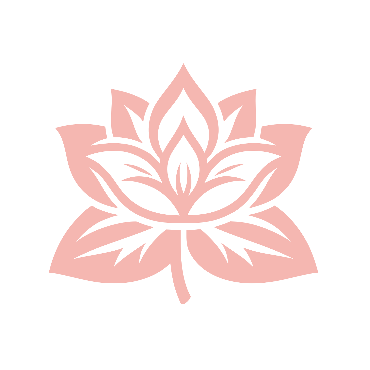 Lotus Flower Logo #F5B7B1