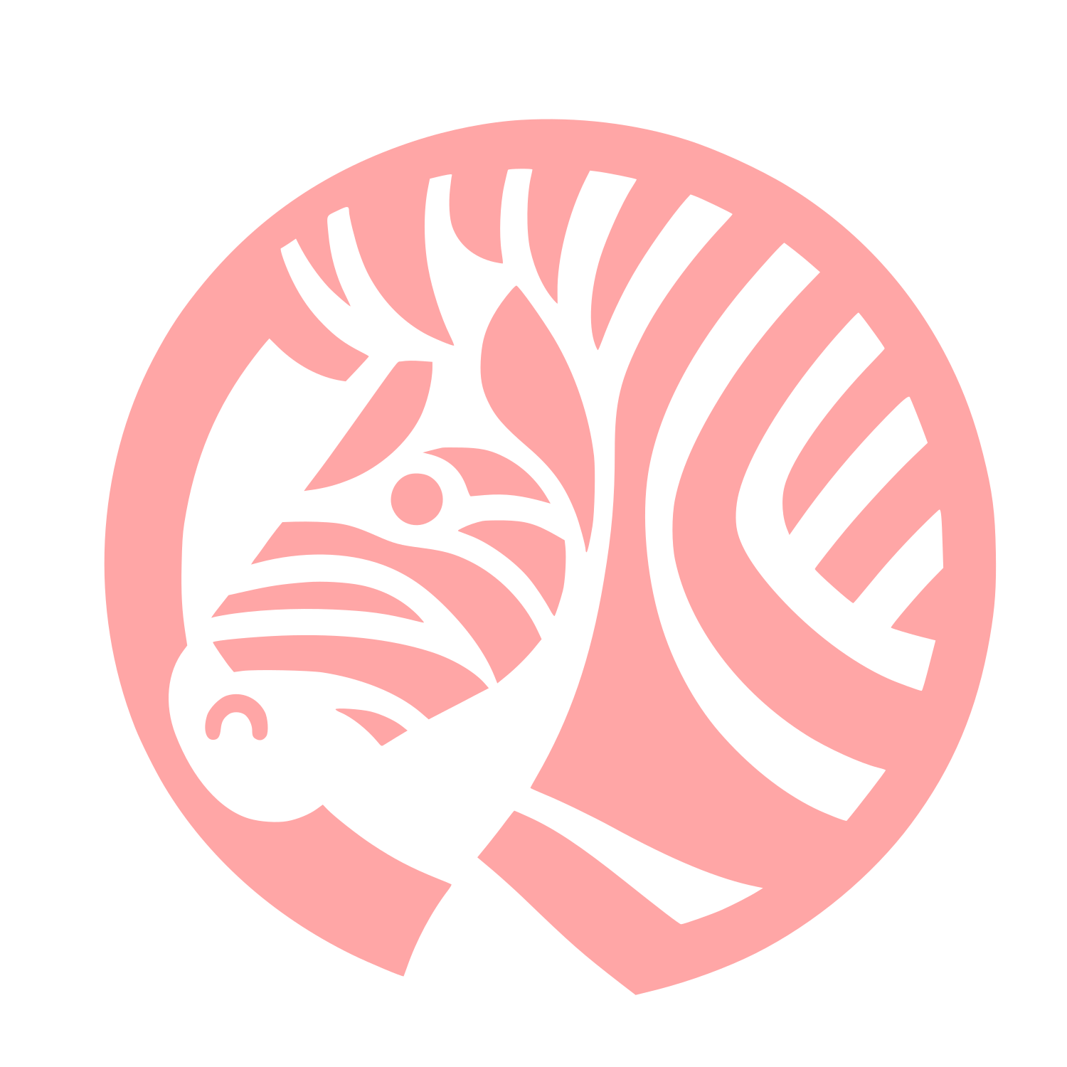 Zebra Logo Design #ffa6a6