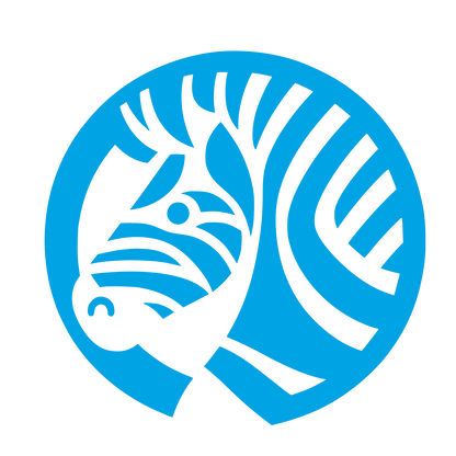 Zebra Logo Design #00a3e4