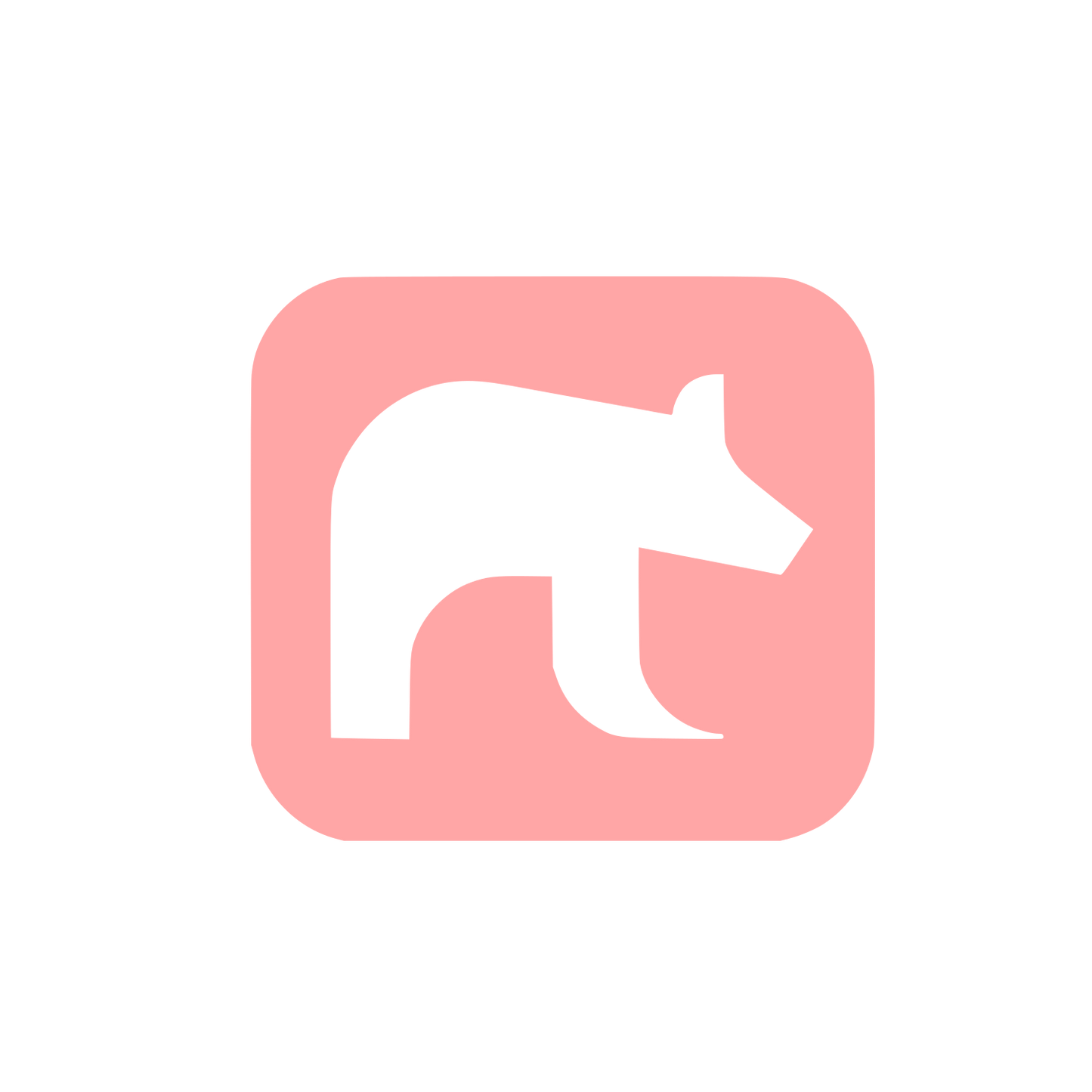 Bear Logo Design #ffa6a6