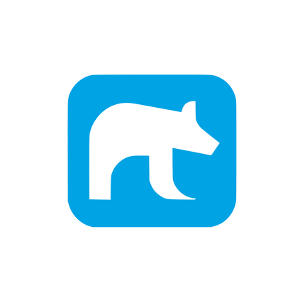 Bear Logo Design #00a3e4