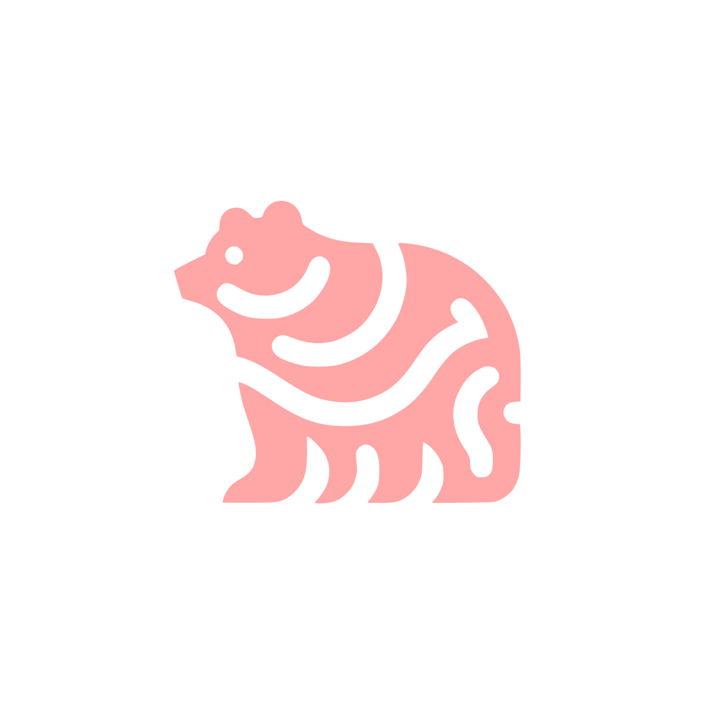 Bear Logo Design #ffa6a6