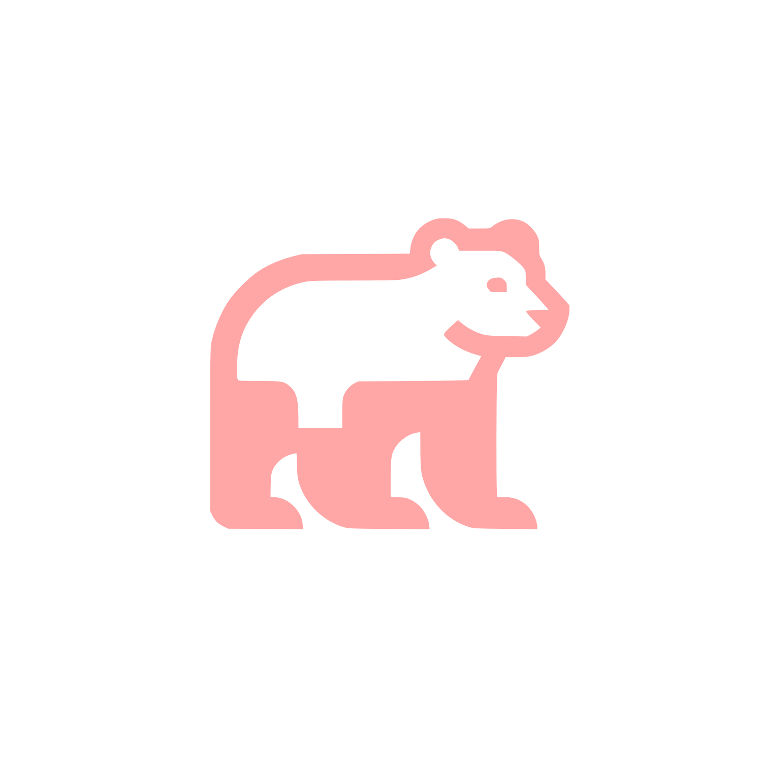 Bear Logo Design #ffa6a6