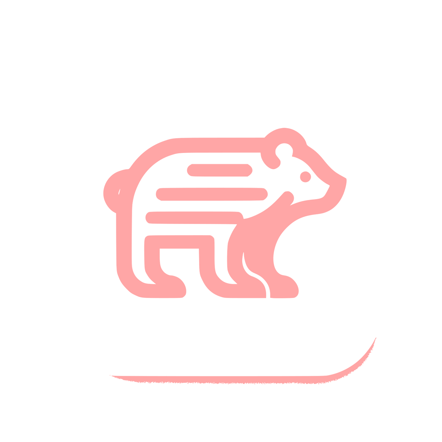 Bear Logo Design #ffa6a6