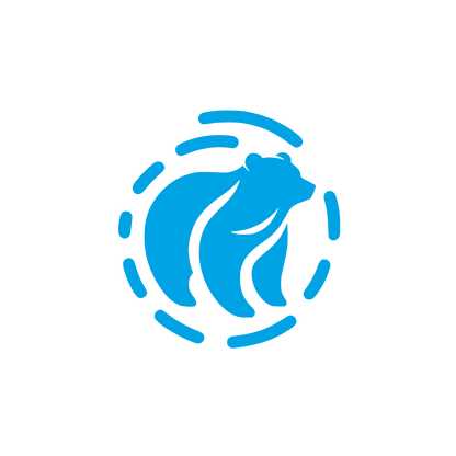 Bear Logo Design #00a3e4