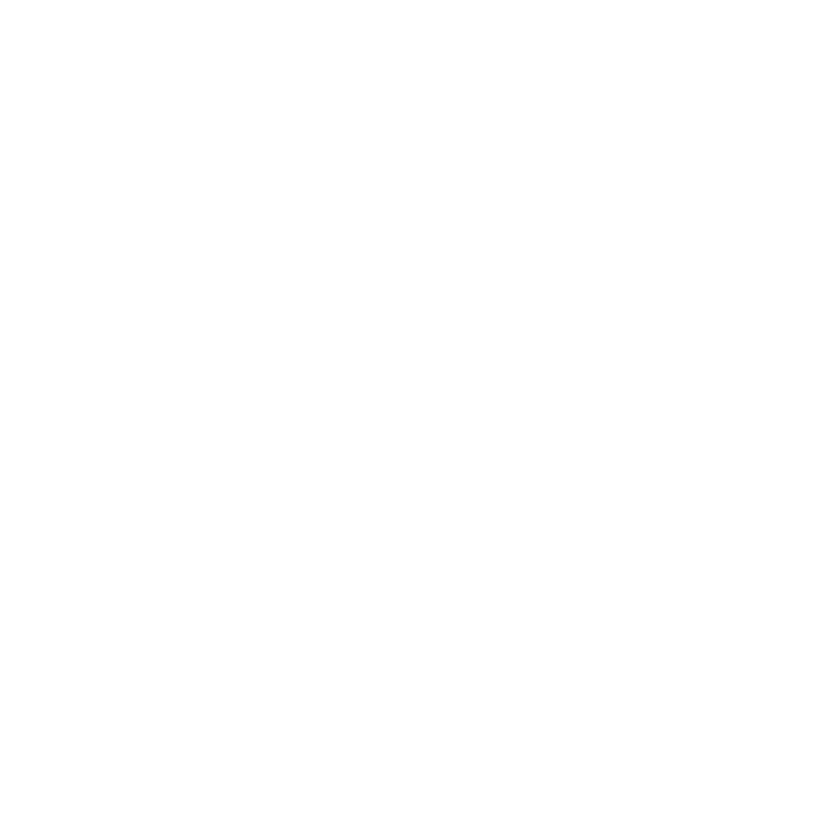 Crescent Moon Logo #ffffff