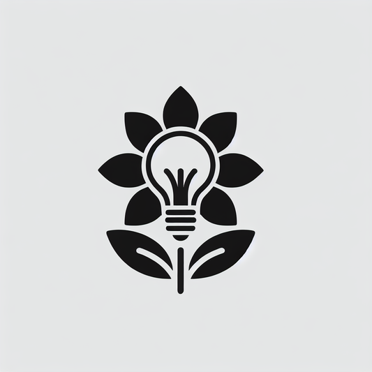 Flower Light Bulb Logo