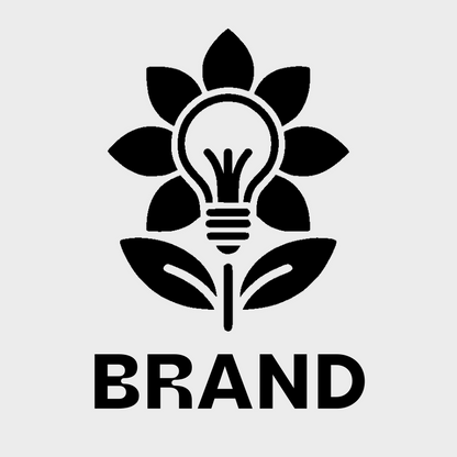 Flower Light Bulb Logo preview