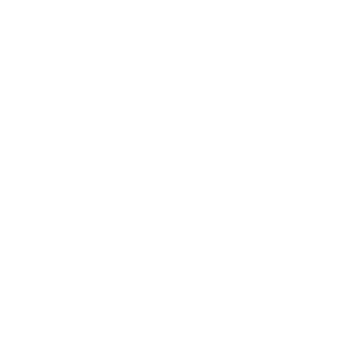 Stylized Moon Logo #ffffff