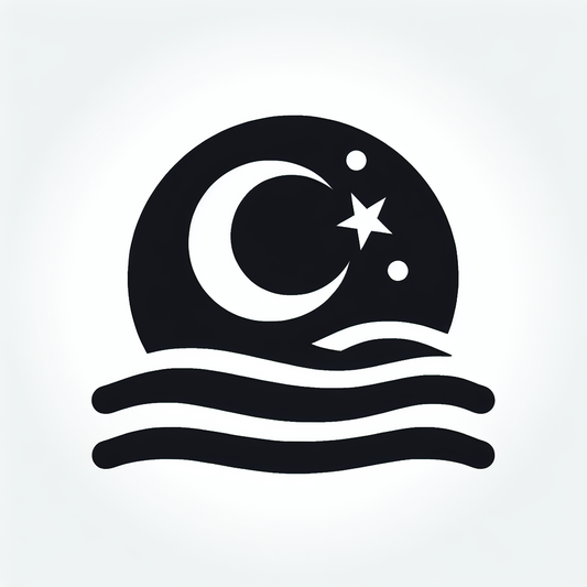 Moon and Waves Logo