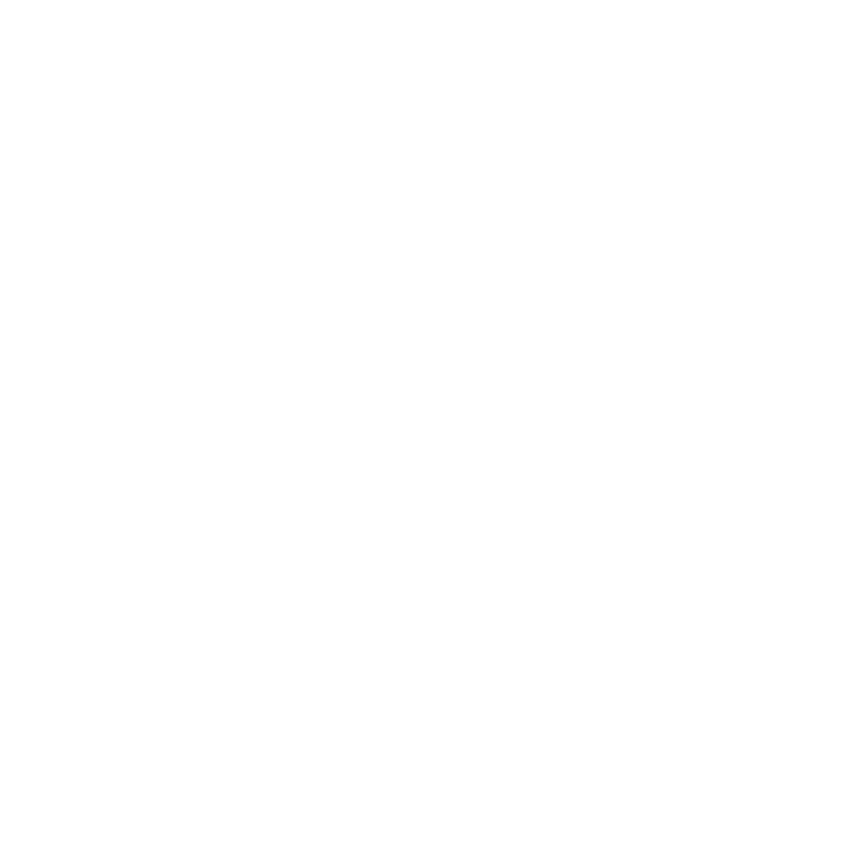 Moon and Waves Logo #ffffff
