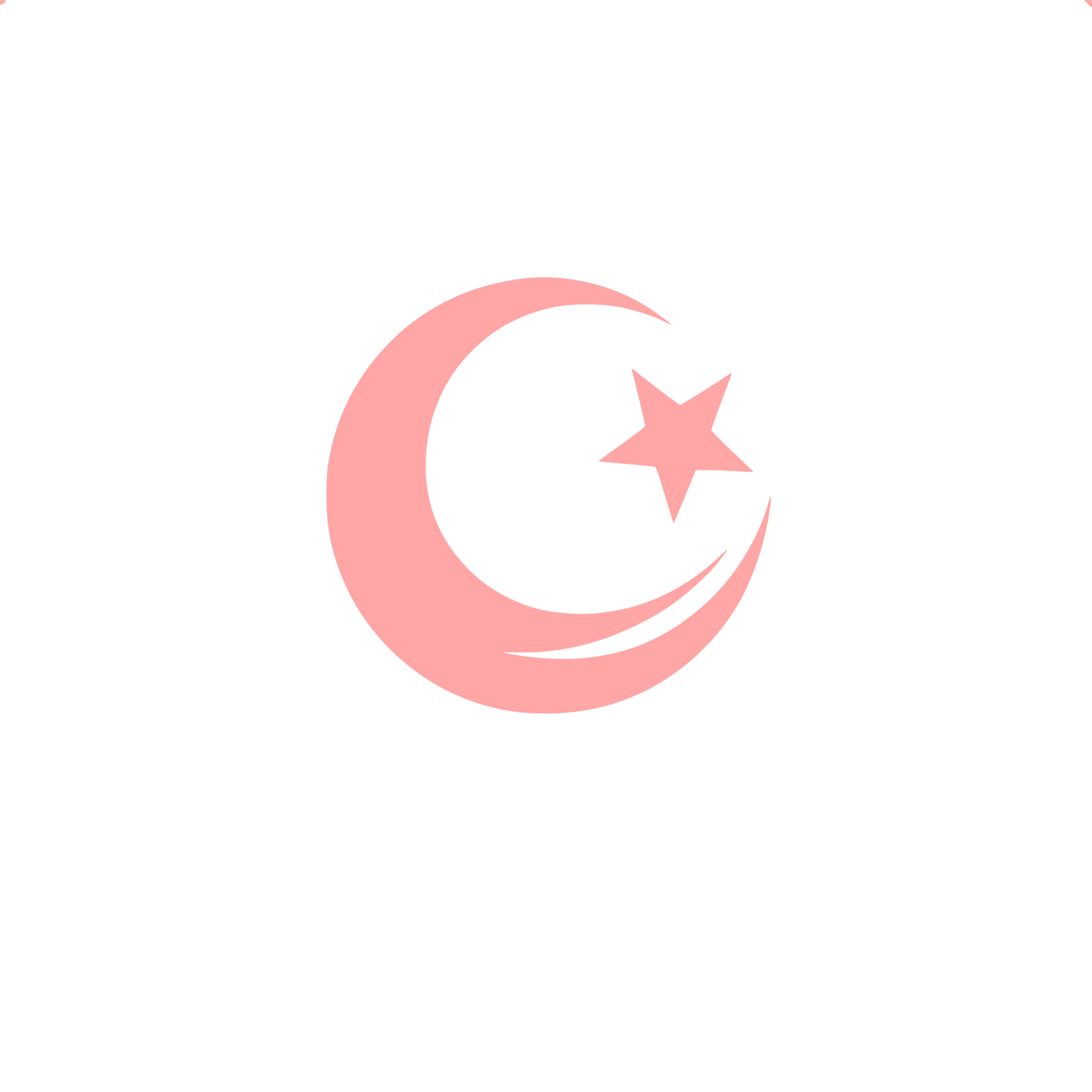 Logo with Crescent Star #ffa6a6