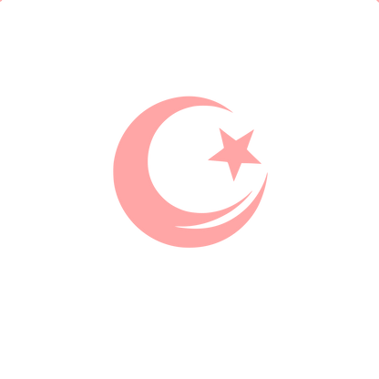 Logo with Crescent Star #ffa6a6