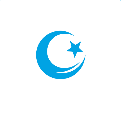 Logo with Crescent Star #00a3e4